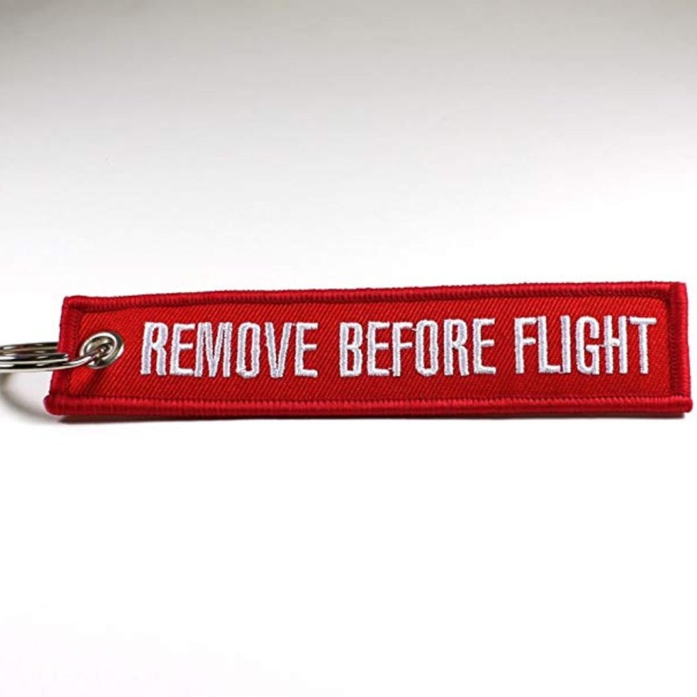 Remove Before Flight Key Chain
